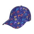 thumbnail image 1 of Lukts Ice Hockey Players With Puck Pattern Cap Hat for Men/Women,Unstructured/Cotton, 1 of 6