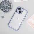 thumbnail image 6 of for iPhone 14 Clear Case with Camera Lens Protector Luxury Plating Phone Case Slim Soft TPU Shockproof Protective Phone Case for iPhone 14 6.1 inch Women Men, Blue, 6 of 13