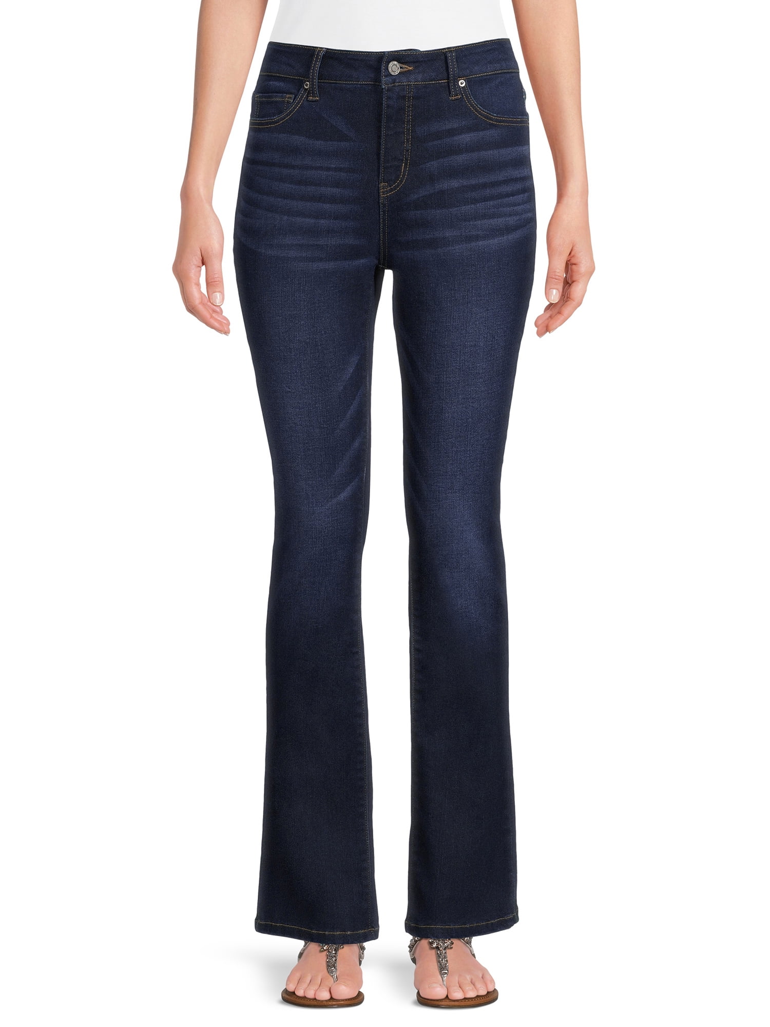 Time and Tru Womens High Rise Bootcut Jeans Australia | Ubuy