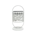 thumbnail image 2 of Farol colgante de hierro forjado con energía solar y diseño calado – Luz de jardín impermeable para exteriores, ideal para patios, terrazas y decoración de vallas – Lámpara colgante ambiental con l, 2 of 6