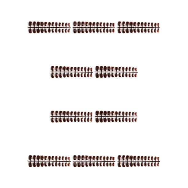 Guardurnaity Paquete de 24 uñas de ballet resistentes a los arañazos, uñas acrílicas DIY, 23 marrón Type2 NO2 Guardurnaity CBP256129