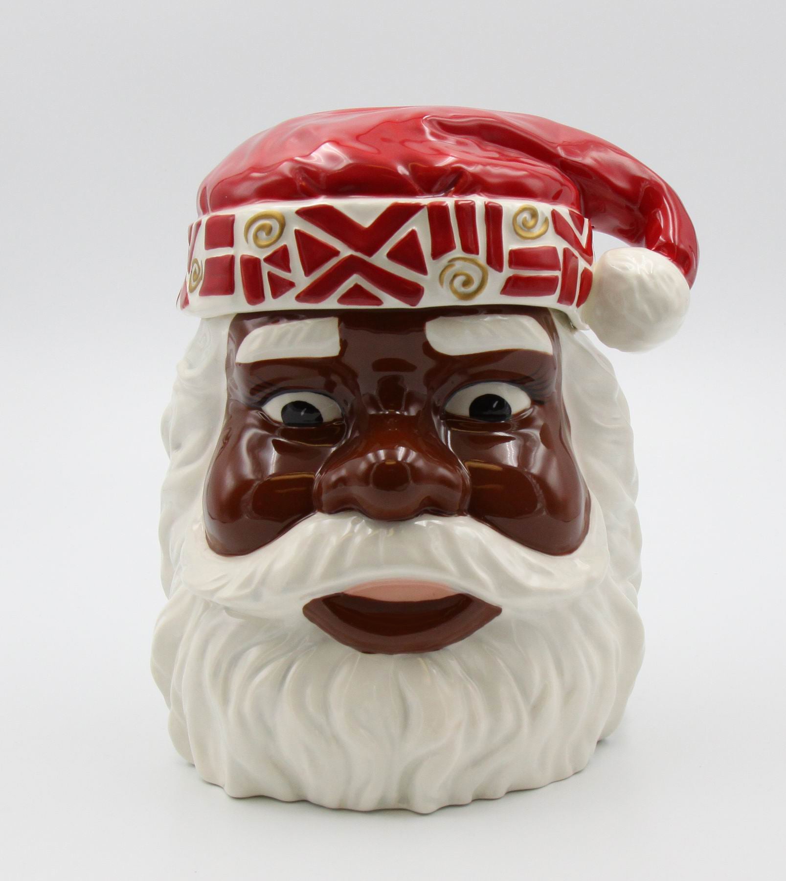 African American Santa Cookie Jar