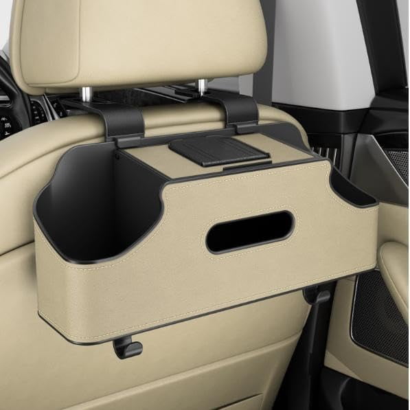 3-in-1 Car Backseat Organizer – Multifunctional Back Seat Storage with Tissue Holder, Carseat Back Storage Box for Travel/Road Trip​