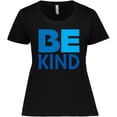 thumbnail image 3 of Inktastic Be Kind Logo in Blue Women's Plus Size T-Shirt, 3 of 5