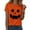 Orange, variant on Gubotare Halloween Button Up Shirt Women Shirt Pumpkin Graphic Tshirt Blouses Funny Halloween Graphic Tees for Women (Orange,XL)