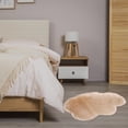 thumbnail image 2 of TIELUTT Imitation Wool Carpet Living Room Shag Carpet Oval Bedroom Machine Washable Floor Mat Throw Rugs for Living Room Popcorn Blanket Area Rug Living Room Decorative Blankets Big Soft Blanket, 2 of 4