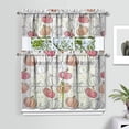 thumbnail image 2 of Harvest Festival Pumpkin Patch Kitchen Curtains Set of 3 Tier Panels Rustic Fall Decor, 2 of 6
