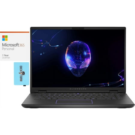 Alienware m16 R2 Gaming Laptop (Intel Ultra 7-155H 16-Core, 16.0in 240 Hz Wide QXGA (2560x1600), GeForce RTX 4070, 32GB DDR5 5600MHz RAM, Win 11 Pro) with Microsoft 365 Personal , Dockztorm Hub
