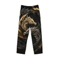 thumbnail image 2 of Haiem Vintage Metal Dragon Men's Pajama Pants Ultra Lightweight Pjs Bottoms Sleepwear Bottom Pants With Pocket Drawstring-Large, 2 of 7