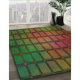 thumbnail image 2 of Ahgly Company Indoor Rectangle Patterned Olive Green Novelty Area Rugs, 5' x 7', 2 of 6