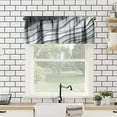thumbnail image 2 of Geometric Valances Curtains Gray Modern Abstract Beach Windows Short Curtain Valance for Kitchen Bedroom Bathroom Decor with Rod Pocket, One Panel 54X18 Inches, 2 of 6
