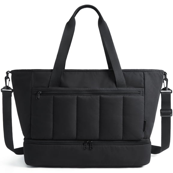 BAGSMART Weekender Overnight Bag for Women Tote Bag, 39L Large Travel Duffle Bag Carry On Gym Bag with Luggage Sleeve and Shoe Compartment, Ladies Shoulder Handbags Top Handle Purses