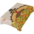 thumbnail image 5 of 60"x60" Thanksgiving Turkey Tablecloth, Waterproof Washable Polyester Square Table Cover, Durable Tablecloth for Kitchen Dining Table Party Decor, 5 of 7