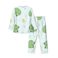thumbnail image 2 of Bingfone Men'S Pajama Set 2 Piece Loungewear Pjs, Long Sleeve With Pajama Pants-Kawaii Frogs, 2 of 9