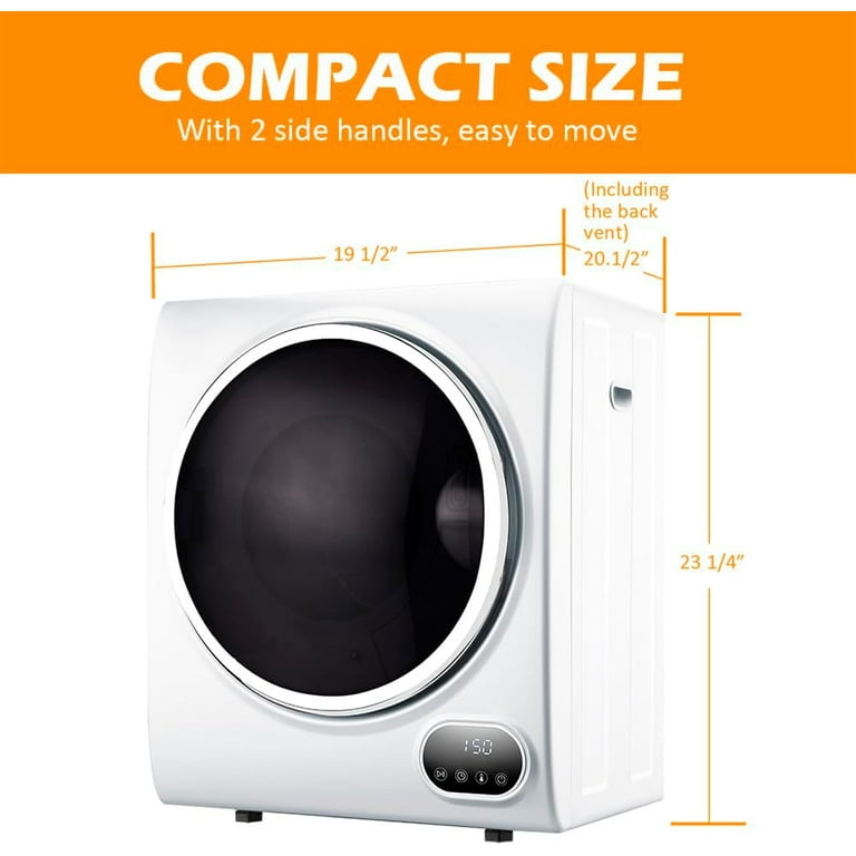 1.5 cu.ft. vented Front Load Compact Portable Electric Laundry