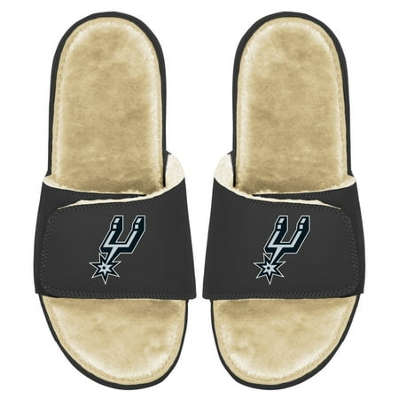 

Men s ISlide Black/Tan San Antonio Spurs Faux Fur Slide Sandals