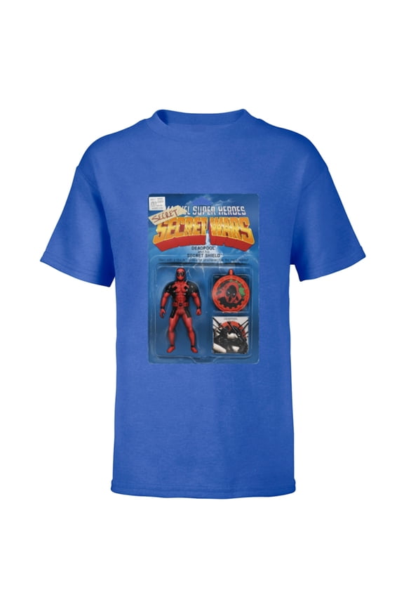 Deadpool Secret Secret Wars Action Figure Cover Art - Short Sleeve T-Shirt for Kids - Customized-Royal