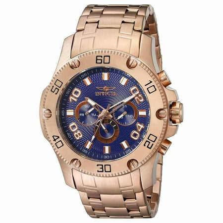 Invicta Men's Pro Diver 19229 Rose Gold Stainless-Steel Swiss Chronograph Watch