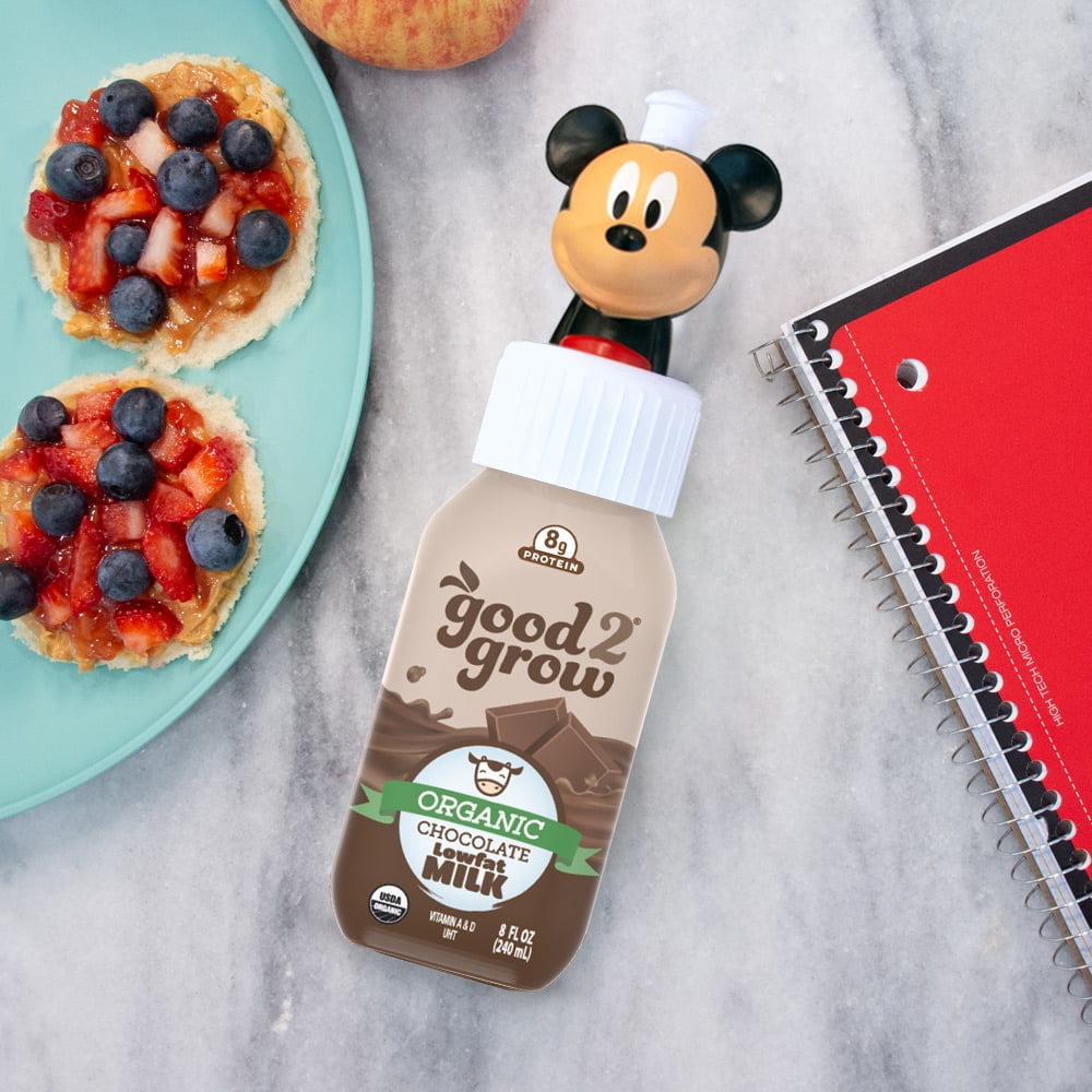 good2grow 8oz Organic Chocolate Milk (Character Tops Vary)