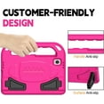 thumbnail image 5 of AVAWO Kids Case for Samsung Galaxy Tab A9 8.7 Inch 2023 & Tab A7 Lite 8.7 Inch 2021, with Built-in Screen Protector Shockproof Handle Stand Kids Case for Samsung Galaxy Tab A9 8.7 Inch 2023 Rose, 5 of 9
