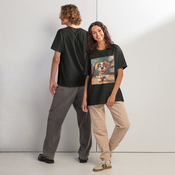 doggy woggy t-shirt (Washed Black, S)