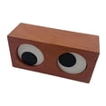 thumbnail image 4 of Reloj con ojos giratorios, de tiempo, mesita de noche para dormitorio, dormitorio, hogar, reloj de escritorio con ojos grandes para guarder Marrón claro, 4 of 8