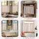 thumbnail image 4 of Cortinas de Cocina Jinchan 66x61 cm Lino a Rayas 2 Paneles, 4 of 9
