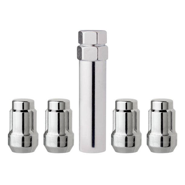 Chrome Wheel Locks 14x1.5 Closed End Spline Tuner Locking Lug Nuts