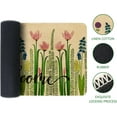 thumbnail image 6 of Welcome Doormat Tulip Linen Flowers Carpet Rubber Non-Slip Reusable Entrance Indoor Outdoor Mats 30\u201dx17\u201d Spring Summer Door Mat, 6 of 6