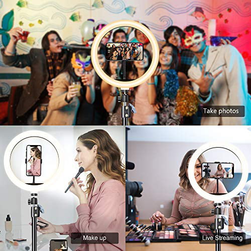 for Video Dimmable LED Camera Ring Light with 3 Light Modes and 10 Brightness Arvnka 10 Selfie Ring Light with 51“ Extendable Selfie Stick Tripod for Photography/TikTok 