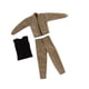 thumbnail image 3 of Ropa para figuras de acción a escala 1/12 perfecl chaqueta chaleco pantalón Caqui, 3 of 8