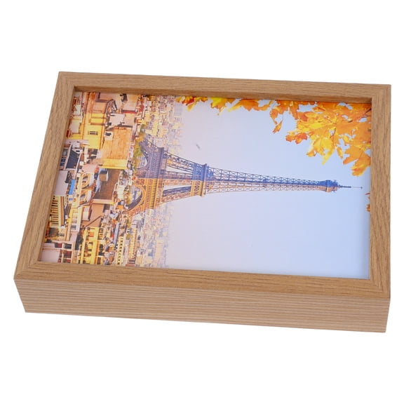 HINTRMENT Creative Multi Color Wooden Hidden Safe Picture Frame for Money and Keepsake Storage