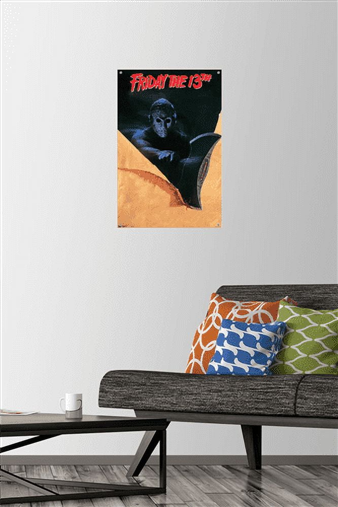 Friday The 13th - Slasher One Sheet Wall Poster with Push Pins, 14.725" x 22.375"