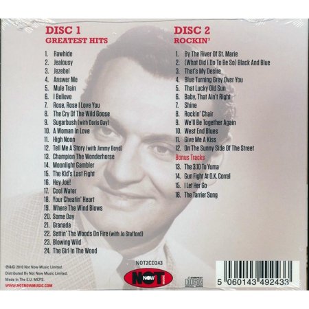 Frankie Laine Greatest Hits : 40 Original Recordings CD