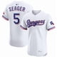 thumbnail image 1 of Camiseta de béisbol blanca de local de Corey Seager de los Texas Rangers, edición élite, con número de estrella bordado-S, 1 of 2