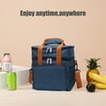 thumbnail image 4 of Kitchen Storage & Organization Outdoor Handbag Large Capacity Waterproof Double-layer Insulated Bag Insulation And Freshness Clashing Color Picnic Bag Multifunctional Outdoor Handbag, 4 of 6