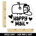 thumbnail image 2 of Happy Mail Envelope Mailbox with Heart Self-Inking Rubber Stamp Ink Stamper - Black Ink - Small 3/4 Inch, 2 of 7