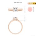 thumbnail image 4 of ANGARA Natural Diamond Solitaire Engagement Ring in 14K Rose Gold for Women (Size-4.9mm| Color-H| Clarity-SI2) | April Birthstone, Anniversary, Jewelry Gift for Women | Natural Diamond Ring, 4 of 9