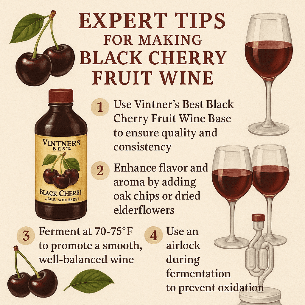 LD Carlson Vintner's Best Black Cherry Fruit Wine Base