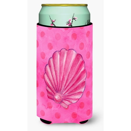 

Carolines Treasures BB8244TBC Pink Sea Shell Pink Polkadot Tall Boy Beverage Insulator Hugger Tall Boy multicolor