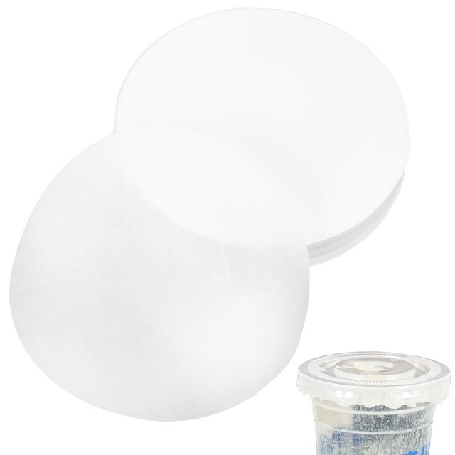 500 sábanas de papeles de cafetería Papeles de sellado Películas de papel de taza contra la separación Papeles de taza de diseño redondo