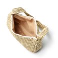thumbnail image 4 of Bolso de hombro de paja para mujer Bolso de playa de verano tejido con cremallera Bolso de asas Boho Abanopi Caqui Tipo Uno, 4 of 7