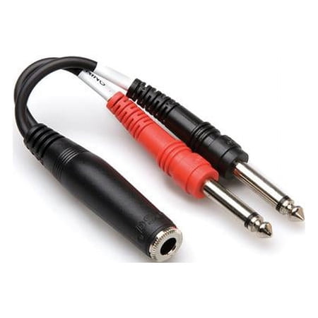 UPC: 0728736015272 | Hosa YPP-136 Stereo Audio Y Cable – 6.35 mm Female Stereo Audio – 6.35 mm Male Stereo Audio – 6