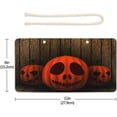 thumbnail image 2 of Halloween Decor Welcome Sign Front Porch Pumpkin Happy Halloween Front Door Decor Wall Plaque House Sign Decorations Home Decor Hanging - -, 2 of 7