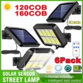 thumbnail image 2 of Lámpara Solar de pared dividida para jardín, farola de seguridad con Sensor de movimiento, impermeable, 3 modos, 100/120/160COB, 2 of 4