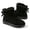 Black, variant on Cozy Winter Boots for Women Fuzzy Warm Ankle Snow Boots with Back Bow Detail Stylish Slip On Short Boots for Casual Cold Weather Outdoor Wear