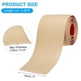 thumbnail image 2 of Tira de Transición de Piso Autoadhesiva Uxcell 3Ftx3" Divisor Plano de Vinilo Grano de Madera de Arce, 2 of 7