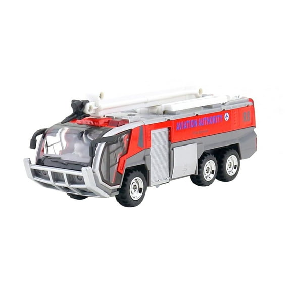 TAPDRA Noble Fashion Airport Fire Truck Replica for Collectors 19x5x6cm Size, Enhances Any Display Space