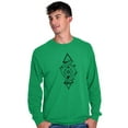 thumbnail image 5 of Dual Whales Compass Spirit Animal Long Sleeve TShirt Men Women Brisco Brands 2X, 5 of 6