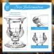 thumbnail image 2 of Portavelas Foaincore de cristal transparente, 60 unidades, 6,3 cm de altura, 2 of 7